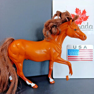 Vintage Marchon Inc 1988 Brown Horse Pony Stamped 7.5 X 6.5 Inches Equestrian